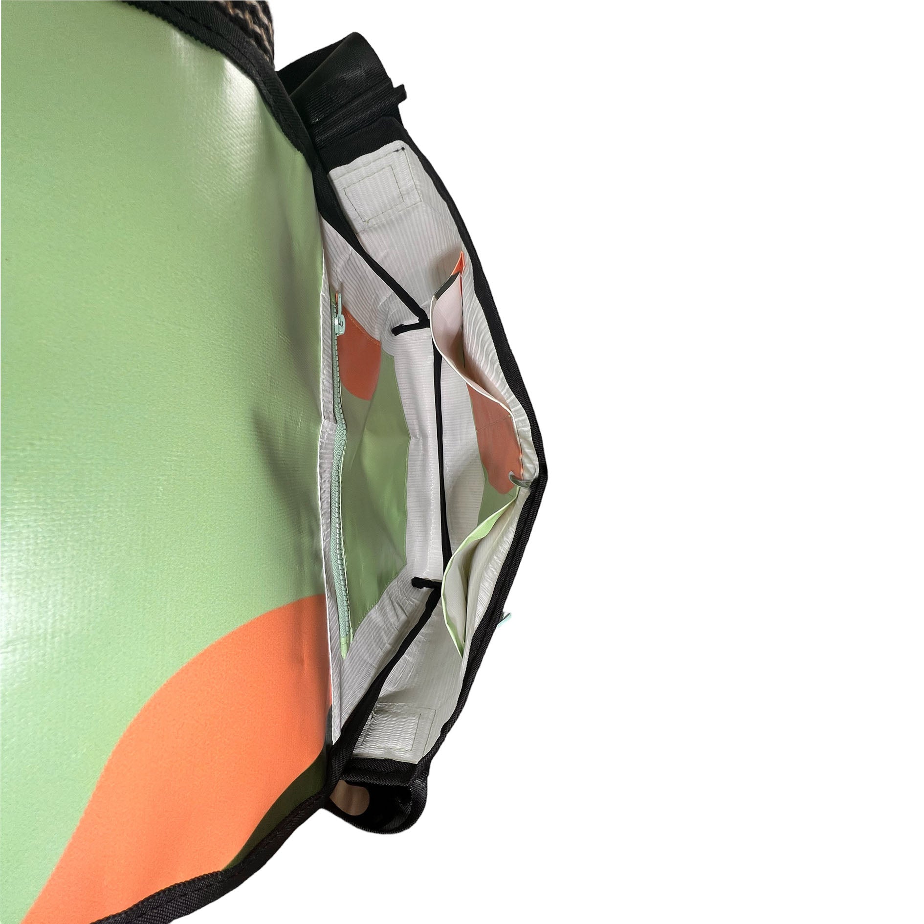 UPCYCLED MATERIAL BAG, made of reused Carnaby street banners