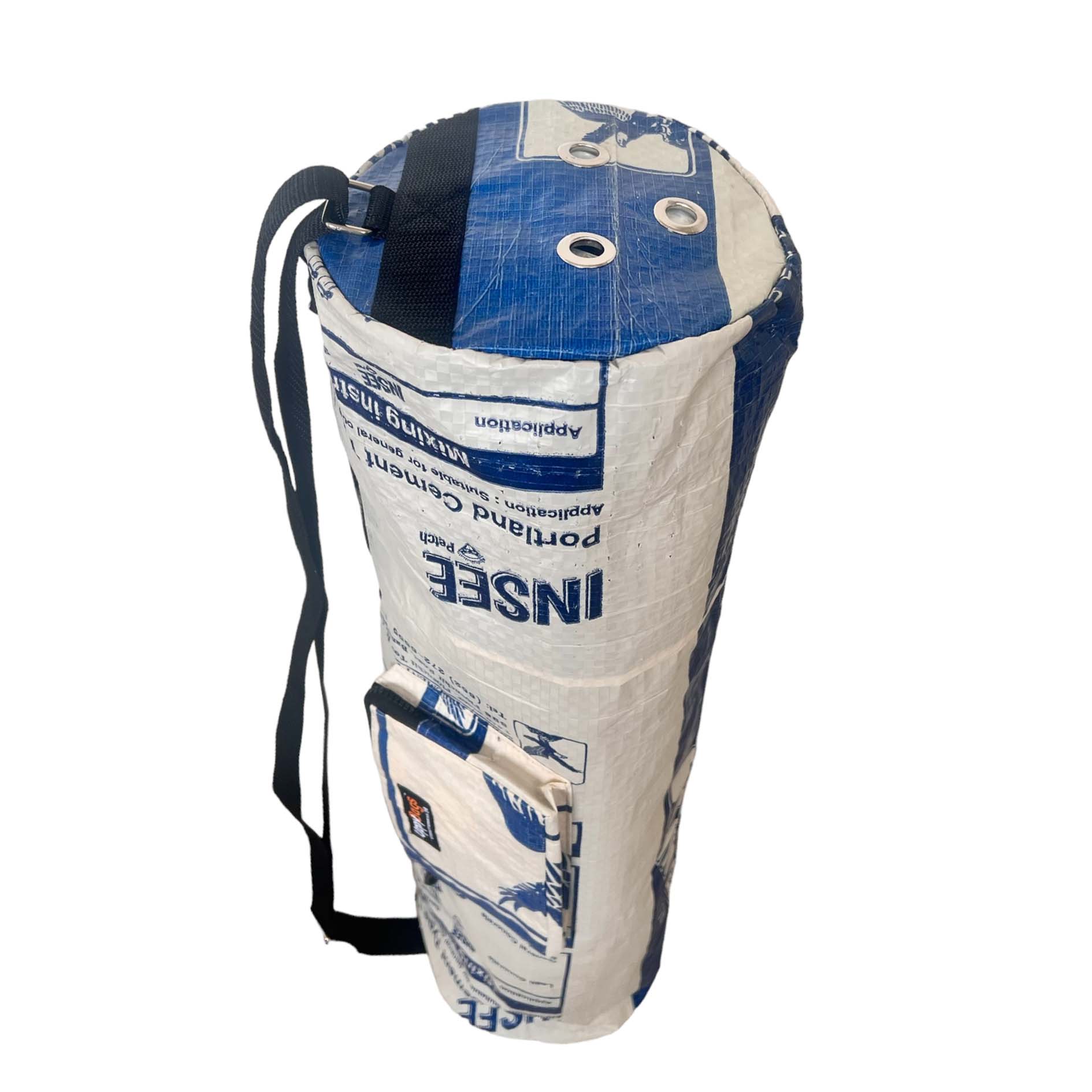 Upcycled materiał bag yoga bags with colourful print