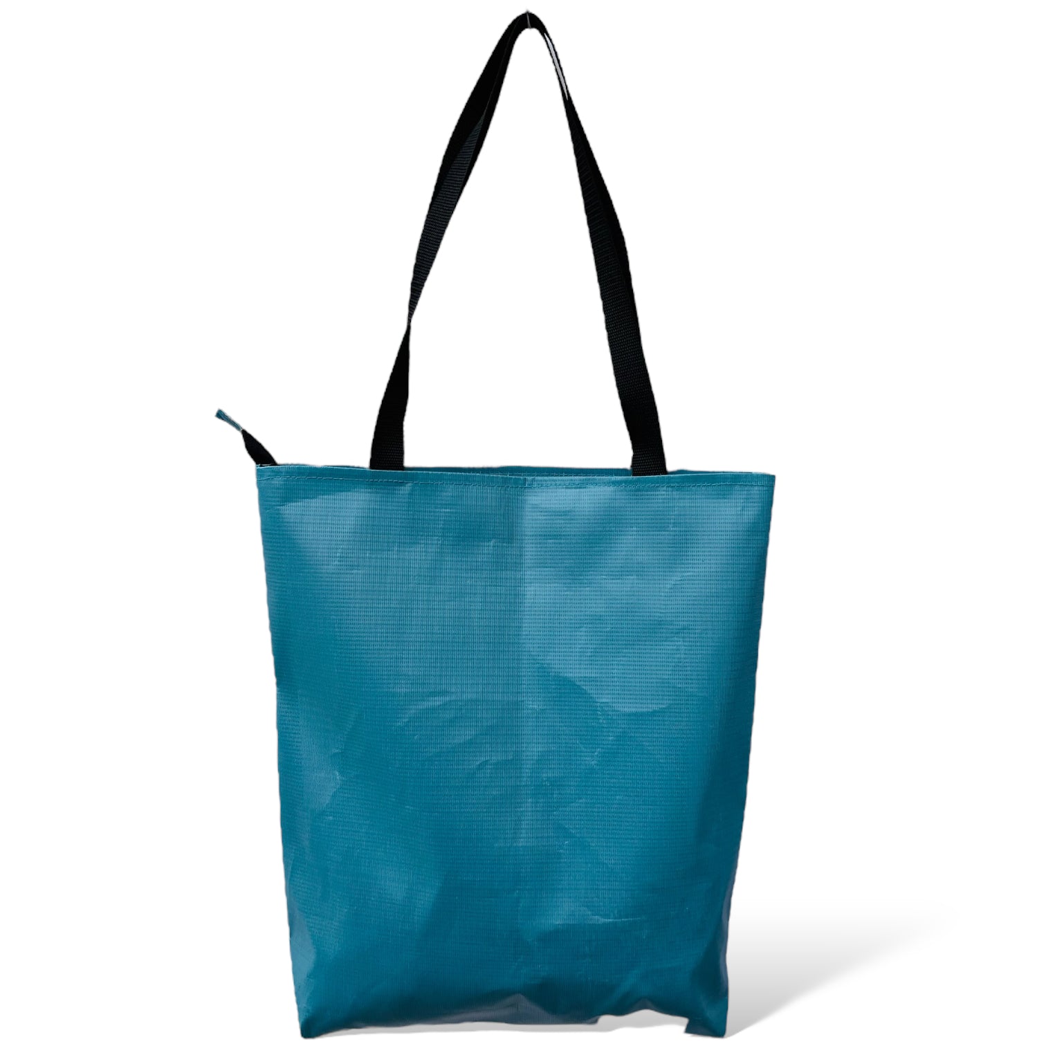 Blue recycled tote bags zip