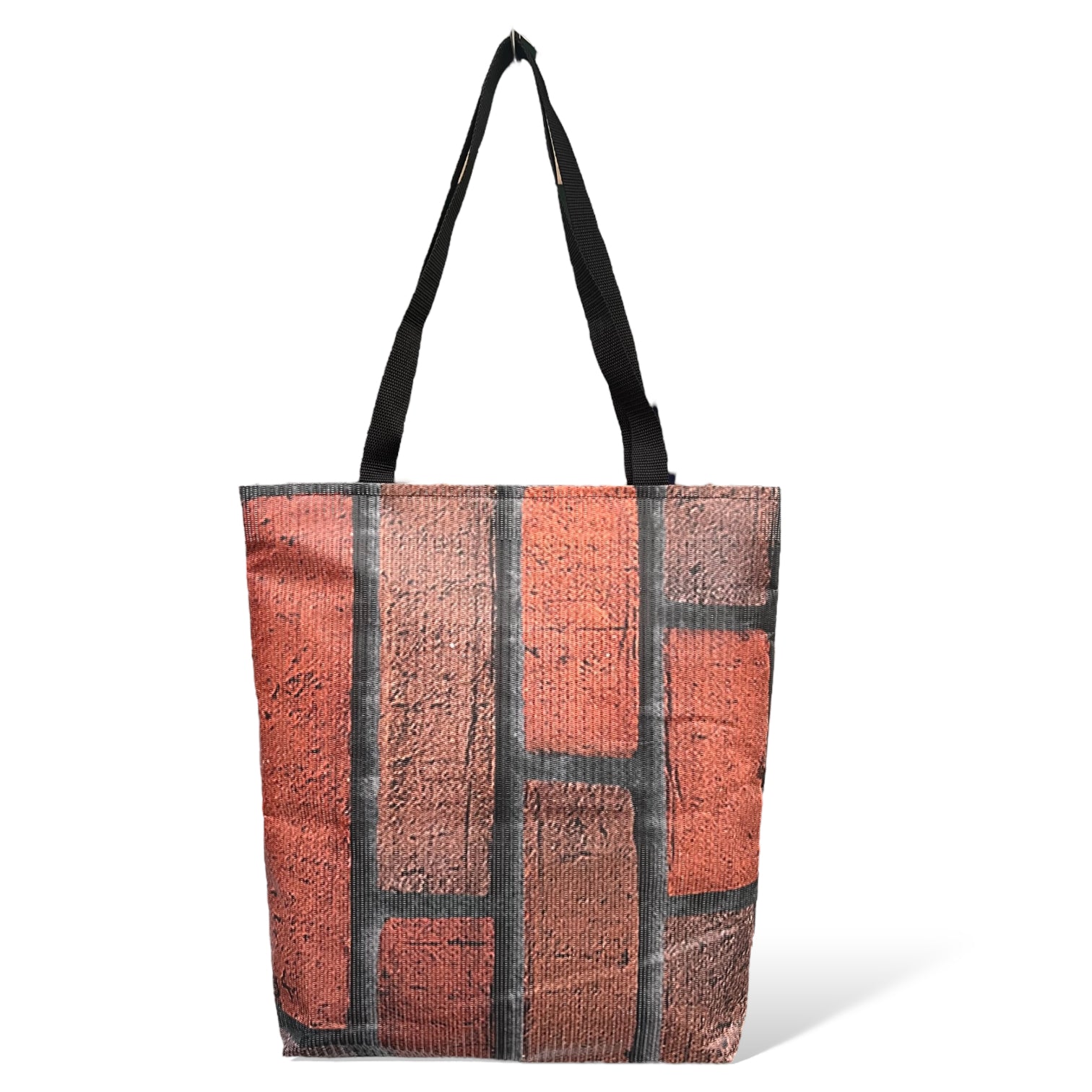 Recycled scaffolding banner tote bags