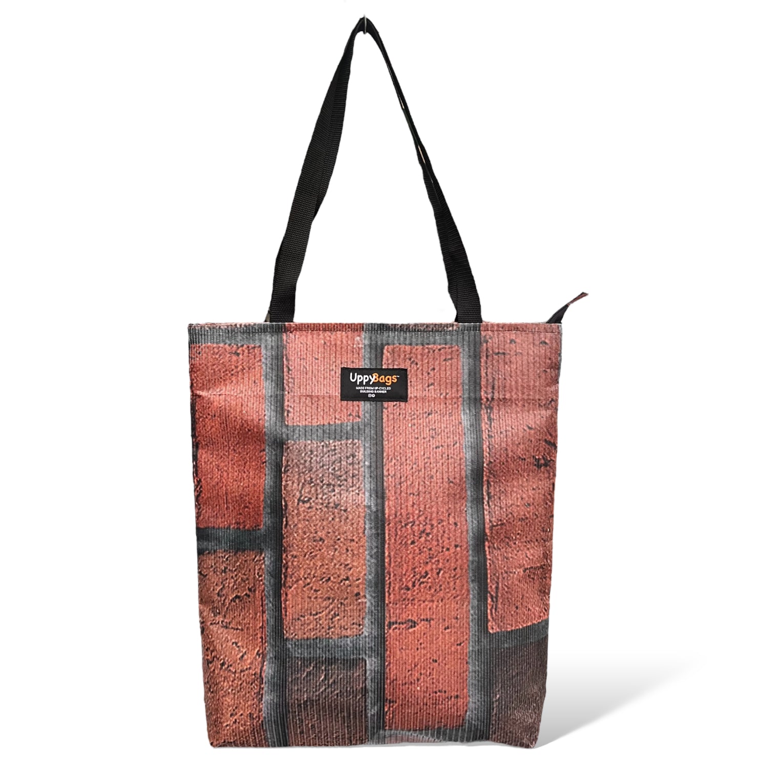Recycled scaffolding banner tote bags