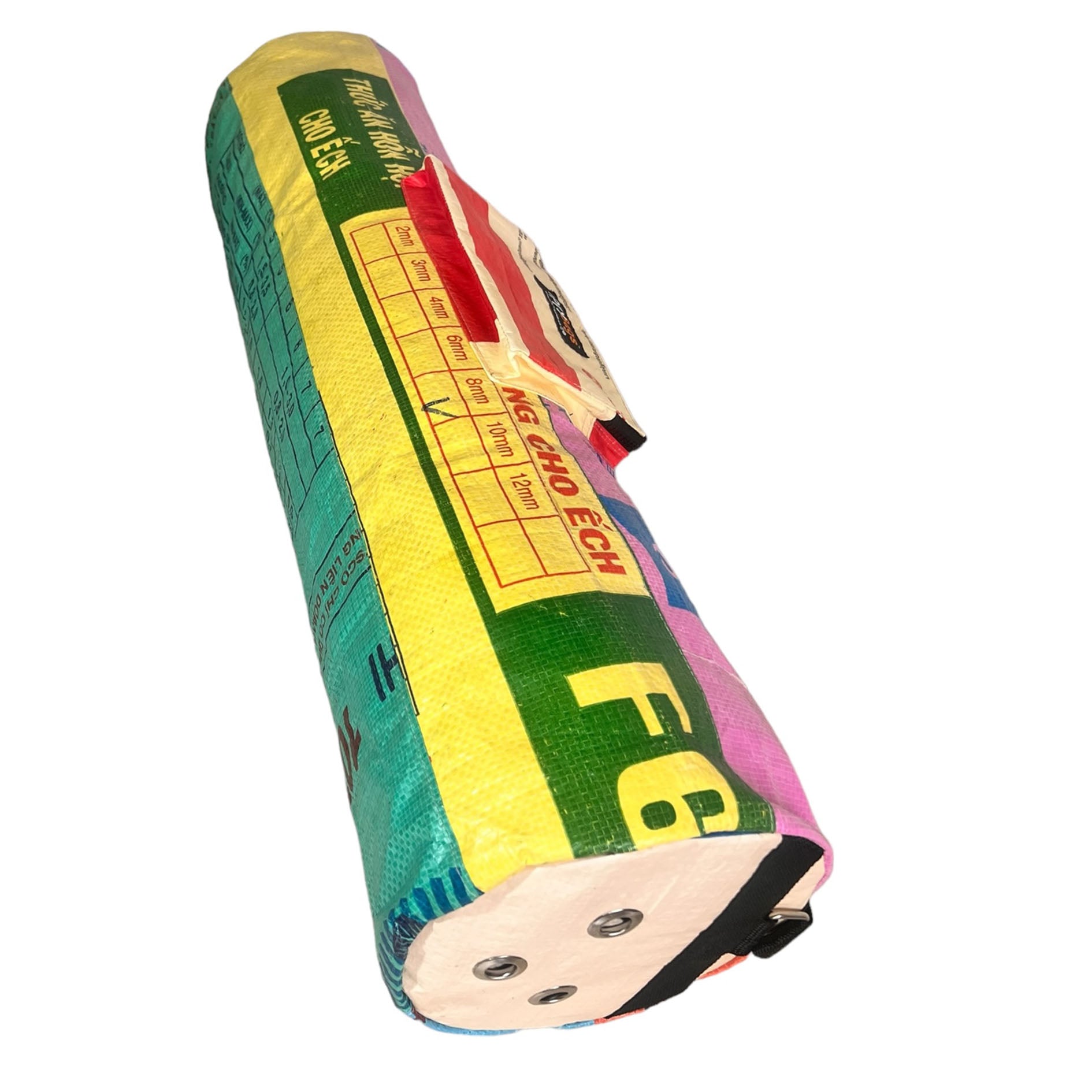 Upcycled materiał bag yoga bags with colourful print