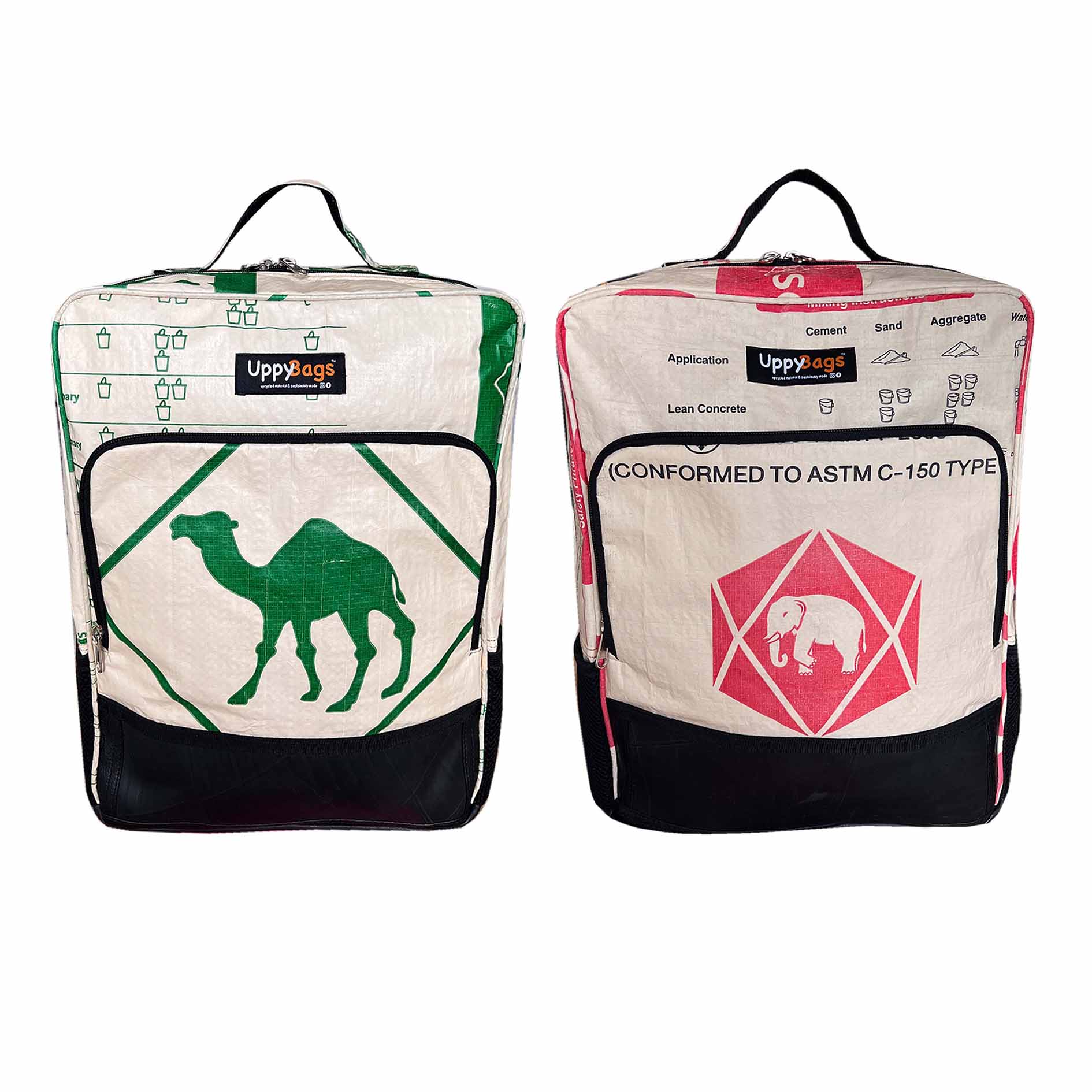 Recycled material backpack UK laptop backpack animal prints