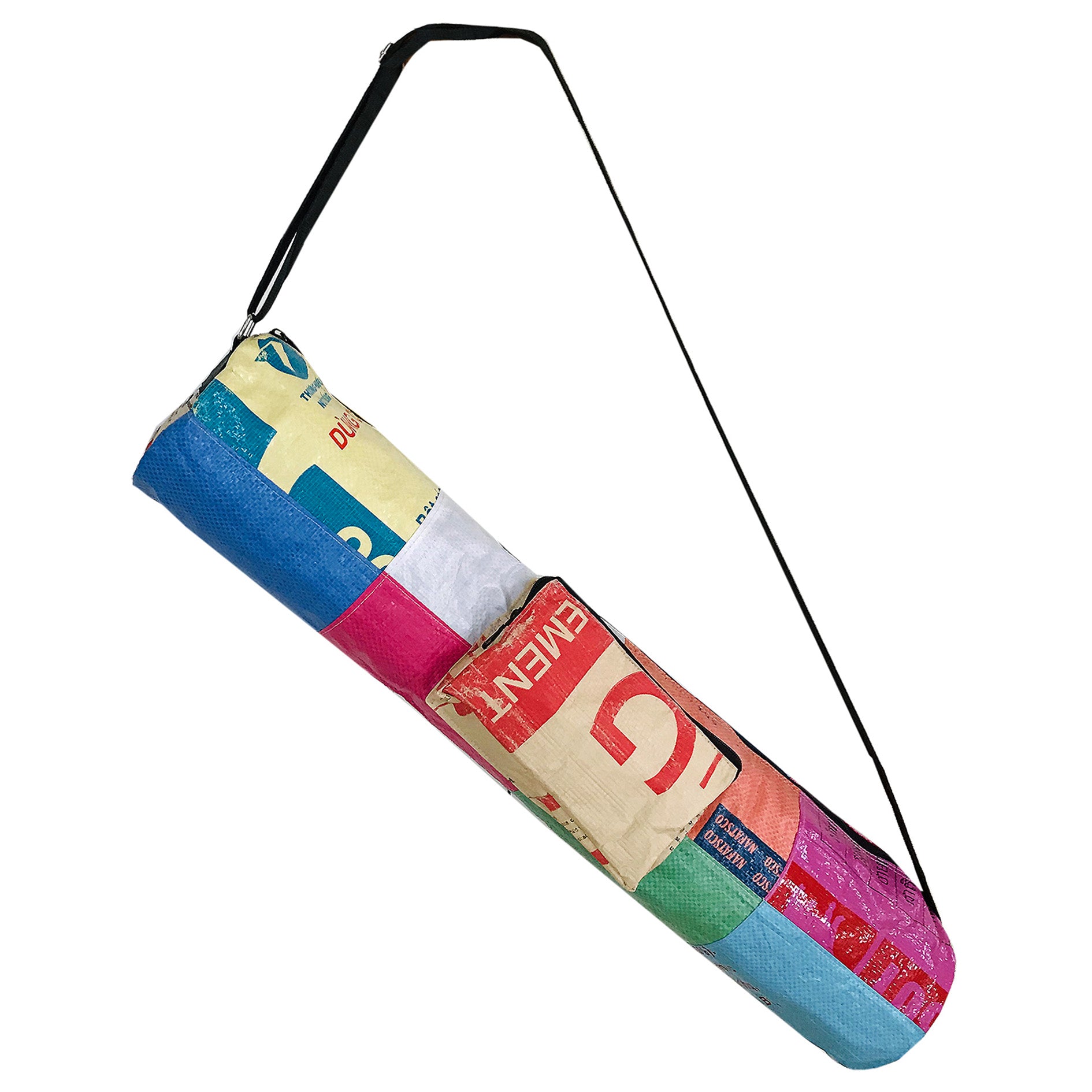 Yoga mat bag multicolour with elephant print