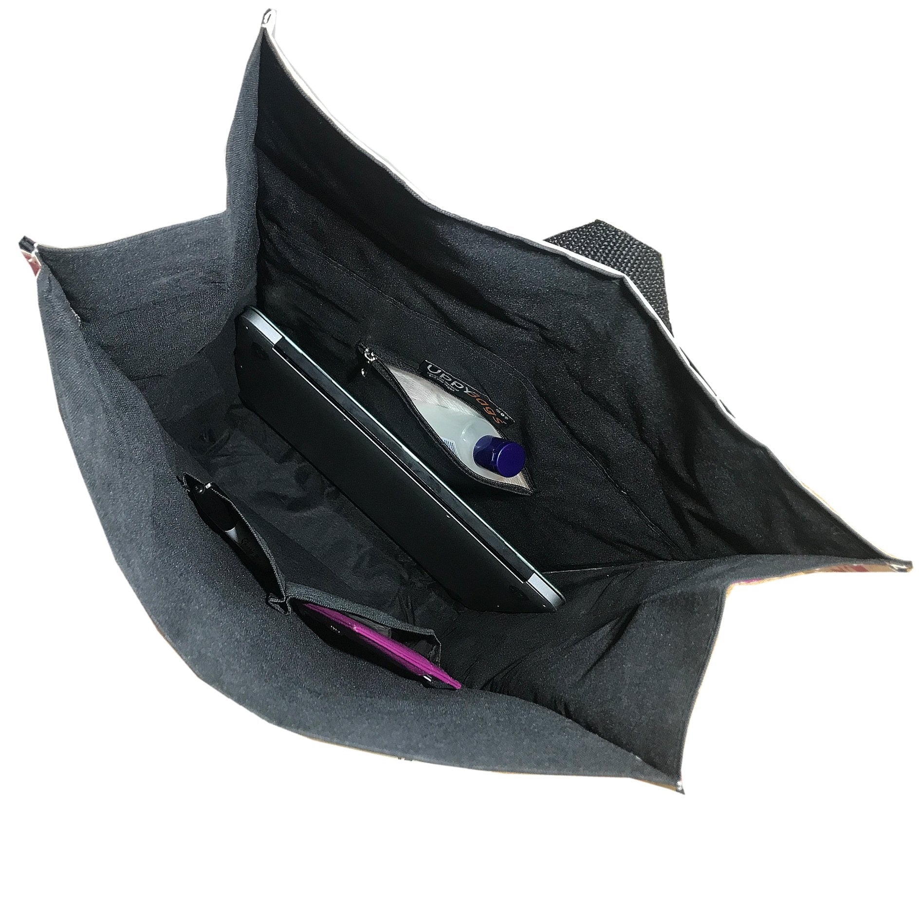 Unisex funky recycled material rolling backpack with camel - uppybags