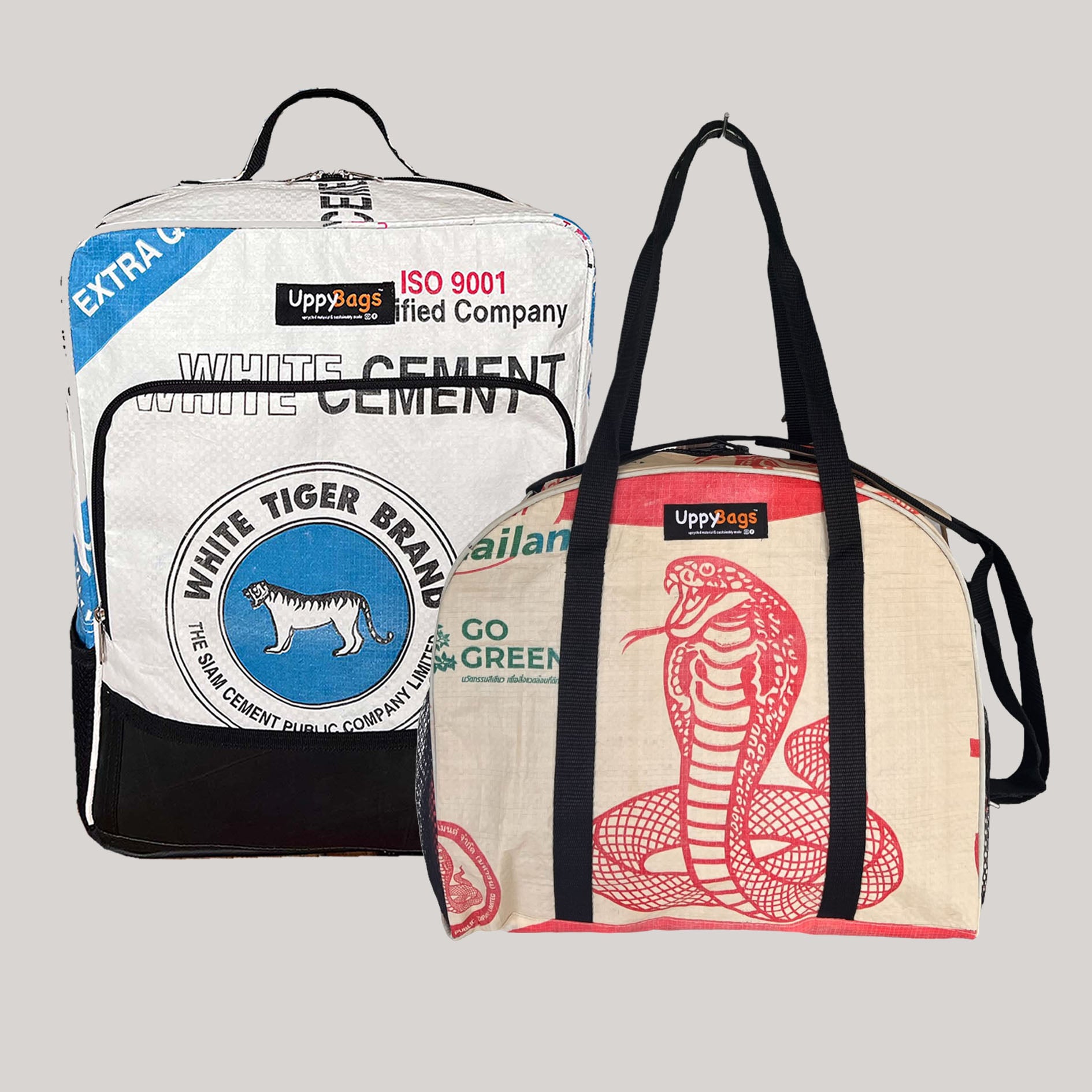 UPCYCLED MATERIAL BAGS MADE OF CEMENT BAGS UK